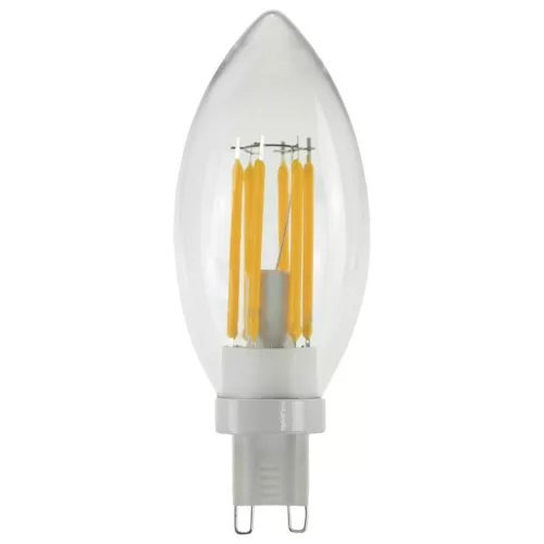 LED CANDLE átlátszó G9 3W 2200K dimmelhető filament LED izzó