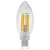 LED CANDLE átlátszó G9 3W 2200K dimmelhető filament LED izzó