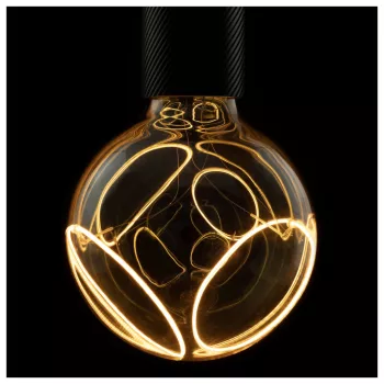   LED ILLUSION GLOBE 125 szürke E27 6W 1900K 2 szálas füstüveg dimmelhető filament LED izzó
