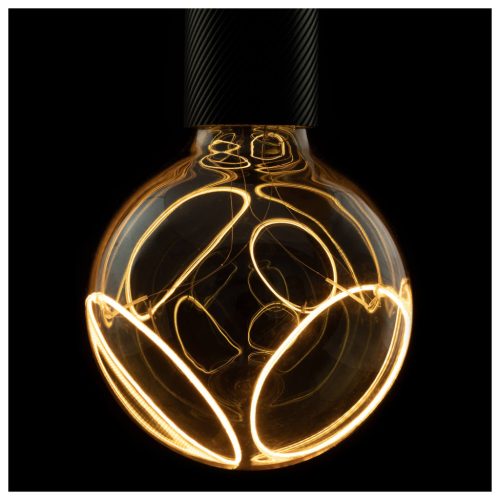 LED ILLUSION GLOBE 125 szürke E27 6W 1900K 2 szálas füstüveg dimmelhető filament LED izzó
