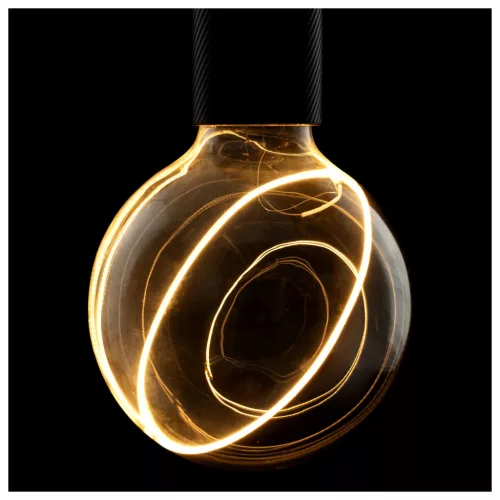 LED ILLUSION GLOBE 125 szürke E27 5W 2200K füstüveg dimmelhető filament LED izzó