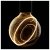 LED ILLUSION GLOBE 125 szürke E27 5W 2200K füstüveg dimmelhető filament LED izzó