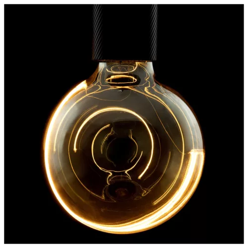 LED ILLUSION GLOBE 125 szürke E27 6W 1900K füstüveg dimmelhető filament LED izzó