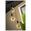 LED ILLUSION GLOBE 125 szürke E27 6W 1900K füstüveg dimmelhető filament LED izzó