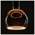 LED FLOATING GLOBE 150 szürke E27 6W 1900K füstüveg dimmelhető filament LED izzó