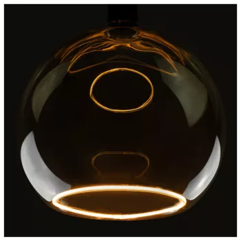   LED FLOATING GLOBE 300 szürke E27 8W 1900K füstüveg dimmelhető filament LED izzó