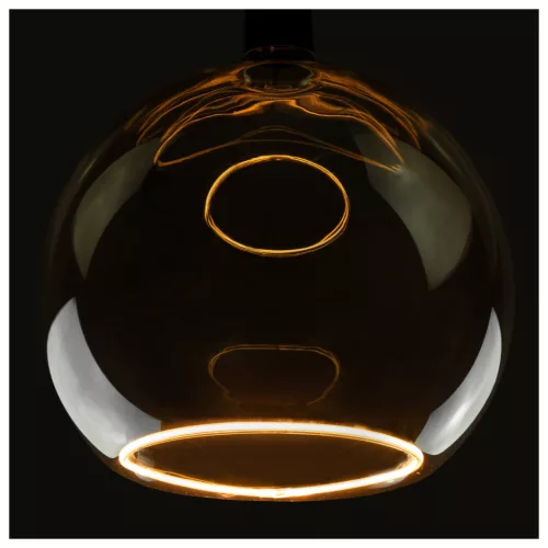 LED FLOATING GLOBE 300 szürke E27 8W 1900K füstüveg dimmelhető filament LED izzó