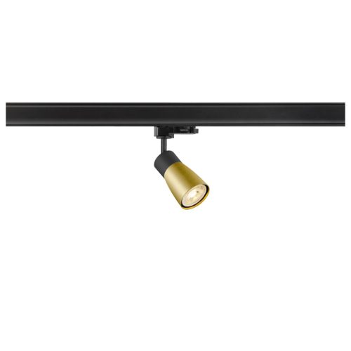 PURI 2.0 DOME fekete-arany GU10 állítható spot lámpatest 3 fázisú sínhez