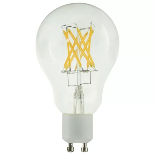 LED A60 CROSSED átlátszó GU10 6.5W 2700K dimmelhető filament LED izzó