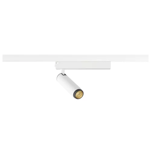 GRIP! S fehér-fekete 3000K hengeres dimmelhető állítható LED spot lámpa 1 fázisú sínhez