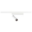 GRIP! S fehér-fekete 3000K hengeres dimmelhető állítható LED spot lámpa 1 fázisú sínhez