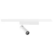 GRIP! S fehér-fekete 3000K hengeres dimmelhető állítható LED spot lámpa 1 fázisú sínhez