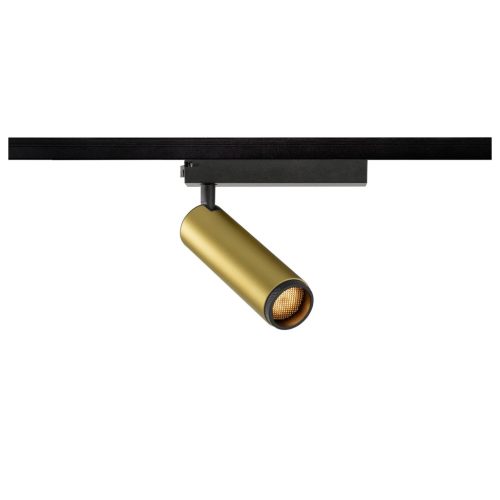 GRIP! M arany-fekete 2700K hengeres dimmelhető állítható LED spot lámpa 1 fázisú sínhez