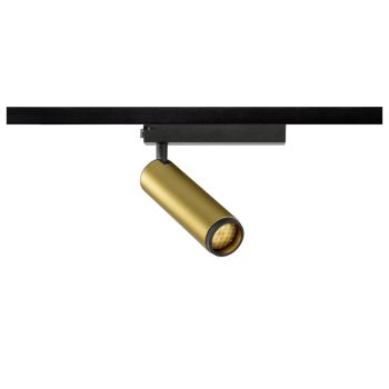   GRIP! M arany-fekete 3000K hengeres dimmelhető állítható LED spot lámpa 1 fázisú sínhez