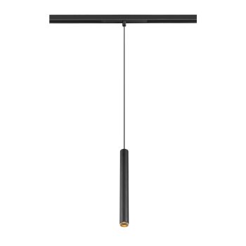   GRIP! S 48V fekete-arany 2700K DALI hengeres dimmelhető függesztett LED lámpa 48V alacsony feszültségű sínhez