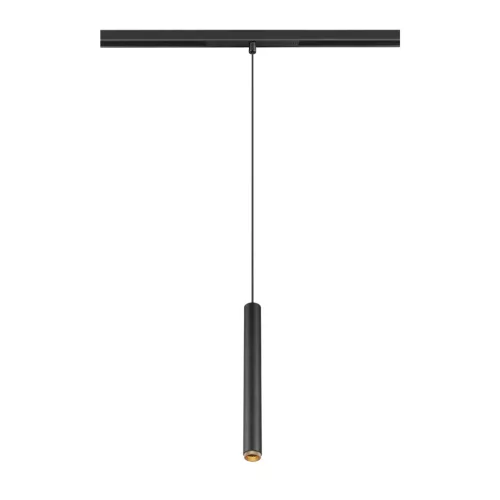 GRIP! S 48V fekete-arany 2700K DALI hengeres dimmelhető függesztett LED lámpa 48V alacsony feszültségű sínhez