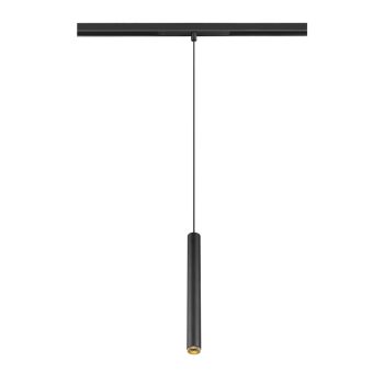   GRIP! S 48V fekete-arany dim-to-warm DALI hengeres dimmelhető függesztett LED lámpa 48V alacsony feszültségű sínhez