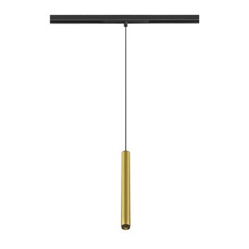   GRIP! S 48V arany-fekete dim-to-warm DALI hengeres dimmelhető függesztett LED lámpa 48V alacsony feszültségű sínhez