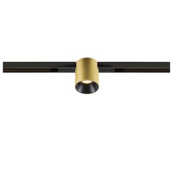   FIX-IT! 48V DALI arany-fekete 3000K 6.6W 36° kerek LED spot lámpa 48V felületre szerelt alacsony feszültségű sínhez