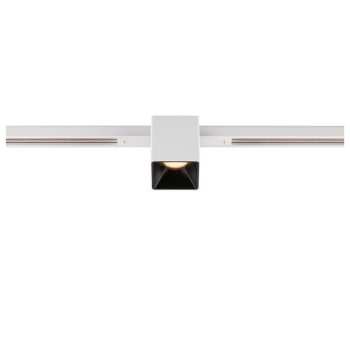   FIX-IT! 48V DALI fehér-fekete 2700K 6.6W 36° szögletes LED spot lámpa 48V felületre szerelt alacsony feszültségű sínhez