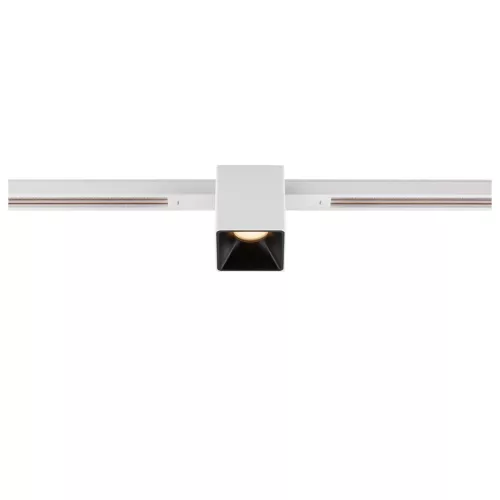 FIX-IT! 48V DALI fehér-fekete 2700K 6.6W 36° szögletes LED spot lámpa 48V felületre szerelt alacsony feszültségű sínhez