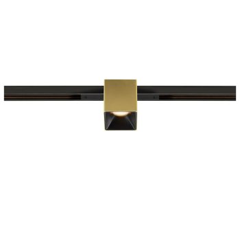   FIX-IT! 48V DALI arany-fekete 2700K 6.6W 36° szögletes LED spot lámpa 48V felületre szerelt alacsony feszültségű sínhez