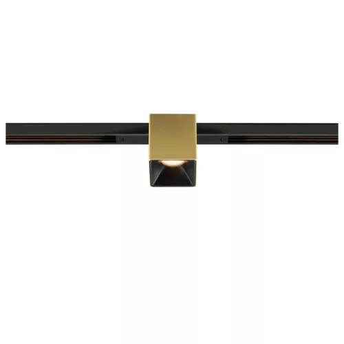 FIX-IT! 48V DALI arany-fekete 2700K 6.6W 36° szögletes LED spot lámpa 48V felületre szerelt alacsony feszültségű sínhez