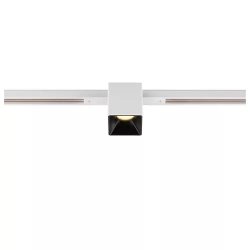 FIX-IT! 48V DALI fehér-fekete 3000K 6.6W 36° szögletes LED spot lámpa 48V felületre szerelt alacsony feszültségű sínhez