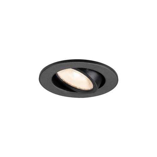 NEW TRIA 45 fekete 5.2cm 2700K 24° 4W állítható mennyezeti LED spot lámpa és tápegység szett