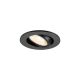 NEW TRIA 45 fekete 5.2cm 2700K 24° 4W állítható mennyezeti LED spot lámpa és tápegység szett