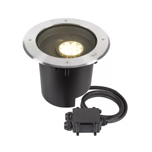 DASAR XL rozsdamentes acél asszimetrikus kerek talajba süllyeszthető falmosó LED lámpa