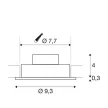 SLV NEW TRIA 1 SET 113876 alumínium állítható mennyezeti LED spot lámpa és tápegység szett