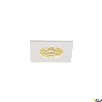 SLV PATTA-I LED 114431 fehér dimmelhető vízmentes kültéri süllyesztett lámpa és előtét szett