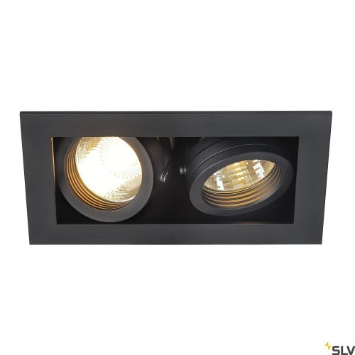 SLV KADUX 2 115520 fekete állítható süllyesztett spot lámpa