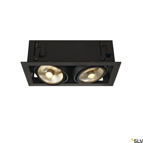 SLV KADUX 1 115550 fekete állítható süllyesztett spot lámpa