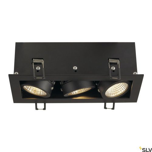 SLV KADUX 3 LED 115720 fekete dimmelhető állítható süllyesztett spot lámpa