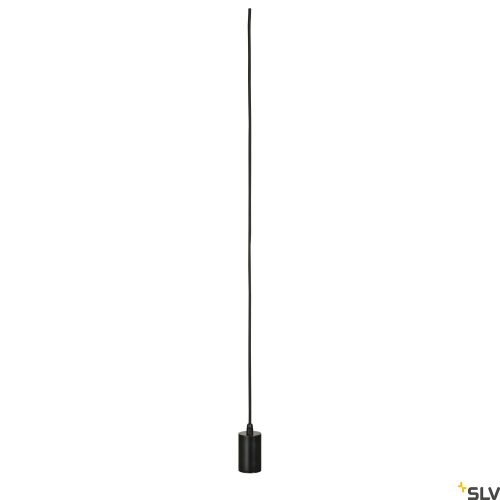 SLV FITU 132690 fekete kábel és alumínium lámpa foglalat