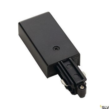 SLV ONE-TRACK SURFACE 143030 fekete 1 fázisú sín végére rögzíthető betápláló elem