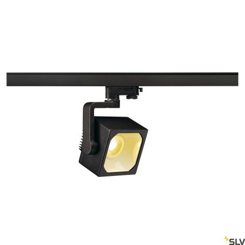 SLV EURO CUBE LED 152750 fekete állítható szögletes spot lámpa 3 fázisú sínhez