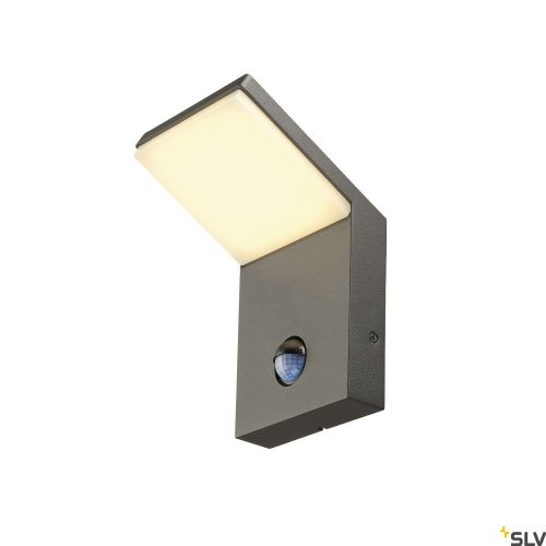 SLV ORDI 232915 antracit kültéri mozgásérzékelős fali LED lámpa