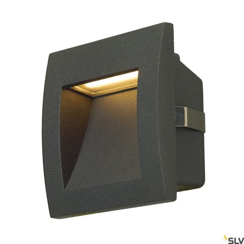 SLV DOWNUNDER OUT LED S 233605 antracit-fekete falba süllyesztett kültéri útvonalmegvilágító lámpa