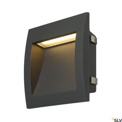 SLV DOWNUNDER OUT LED L 233615 antracit-fekete falba süllyesztett kültéri útvonalmegvilágító lámpa