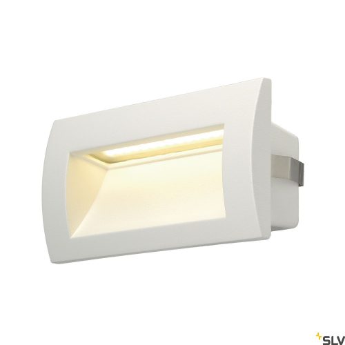SLV DOWNUNDER OUT LED M 233621 fehér-fekete falba süllyesztett kültéri útvonalmegvilágító lámpa