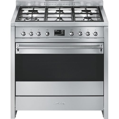 SMEG Classica A1-9 inox professzionális szabadonálló gáztűzhely