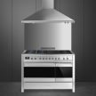 SMEG Classica A3-81 inox professzionális szabadonálló gáztűzhely beépített elektromos grillsütő