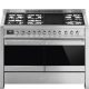 SMEG Classica A4-81 inox professzionális szabadonálló gáztűzhely beépített elektromos grillsütő
