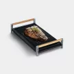 SMEG BB3679 grillsütő lap fa fogantyúval gáz főzőlapohoz
