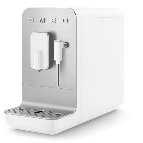 SMEG Collezione BCC12WHMEU matt fehér automata darálós kávéfőző tejhabosítóval