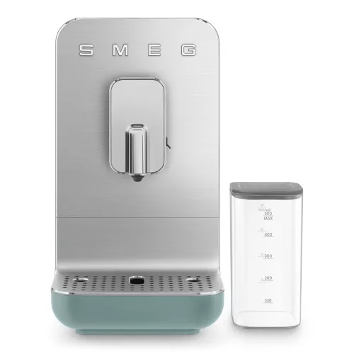 SMEG Collezione BCC13EGMEU smaragdzöld automata darálós design kávéfőző integrált tejhabosítóval