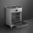 SMEG Classica C6GMX2 inox professzionális szabadonálló gáztűzhely